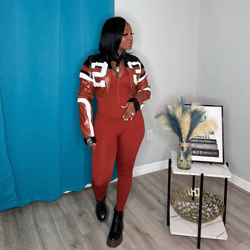“Zara” (Rust) Jumpsuit