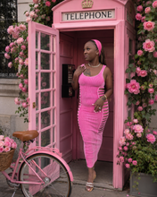 Load image into Gallery viewer, Bubblegum Bliss Cutout Dress
