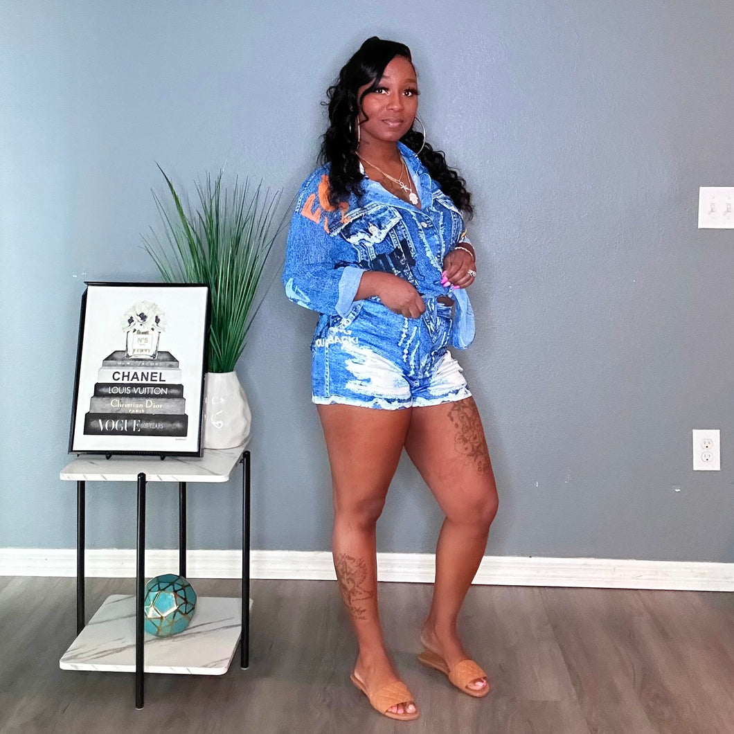 “Denim Looks” Short Set