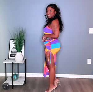 "Color Me Badd" Skirt Set