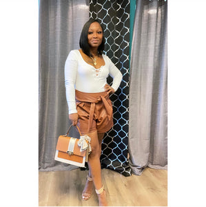 Main Attraction Leather Shorts